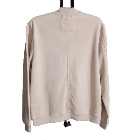 Ben Sherman Cream Tan Faux Suede Bomber Jacket Men’s Size L - Picture 3 of 15